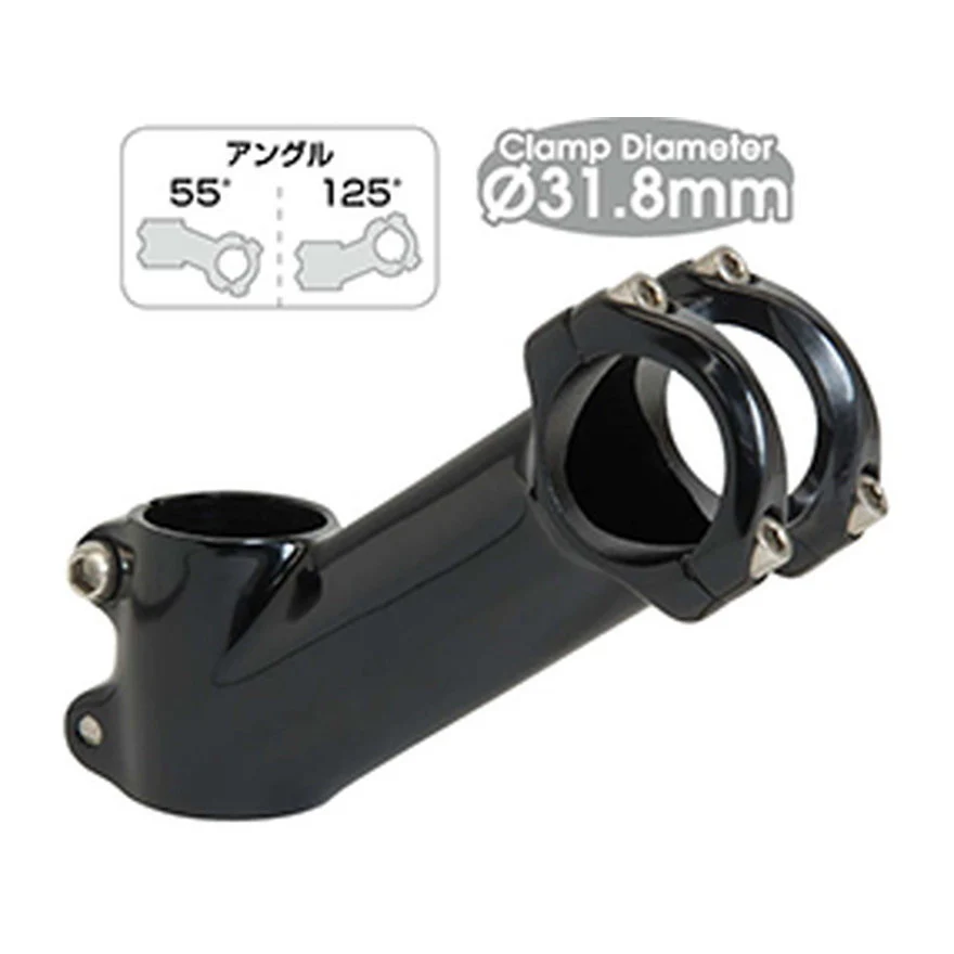 GP ZS-06OSアヘッドステム80mm55/125°BLK / ハンドルバーステム アヘッド