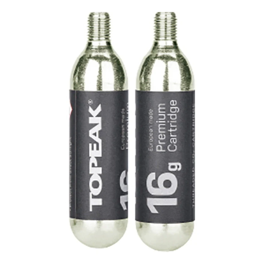 TOPEAK 16gネジ付CO2カートリッジ2本セット / ポンプパーツ